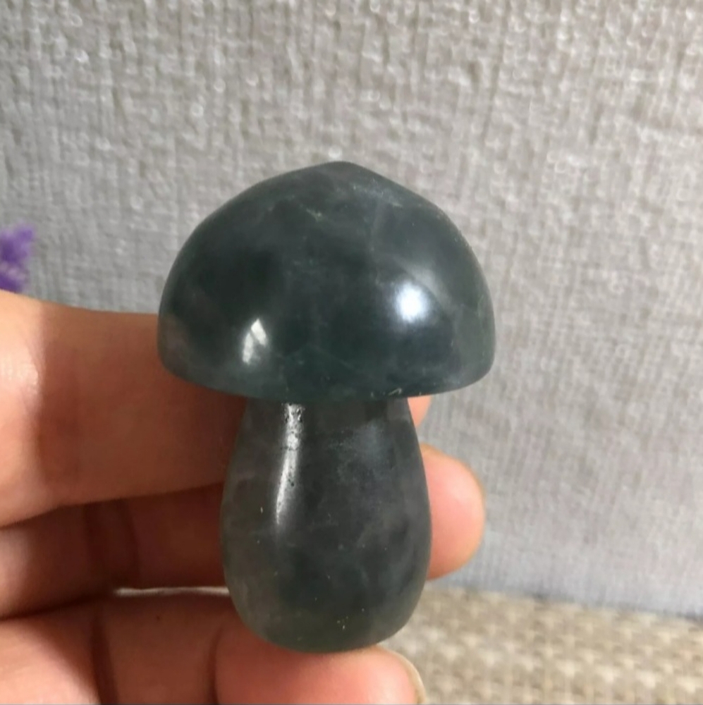 Green Fluorite Crystal Mushroom - Picture 10 of 10